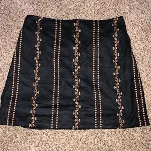 Altard State velvet mini skirt